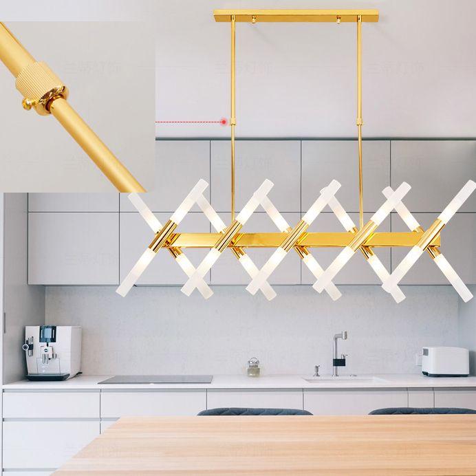 Moderner LED -Insel Leichtfutterraum Einfaches Hängslampenvorricht