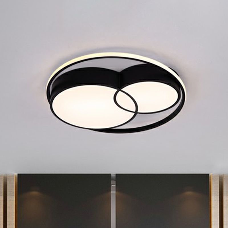 Ultrathin Bedroom Ceiling Mounted Fixture Acrylic Contemporary LED Flush Mount Lighting