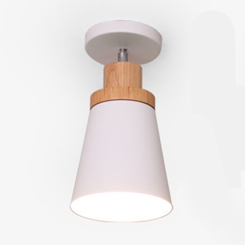 Semi Mount Lighting Modern Style Metal Semi Flush Light Fixture