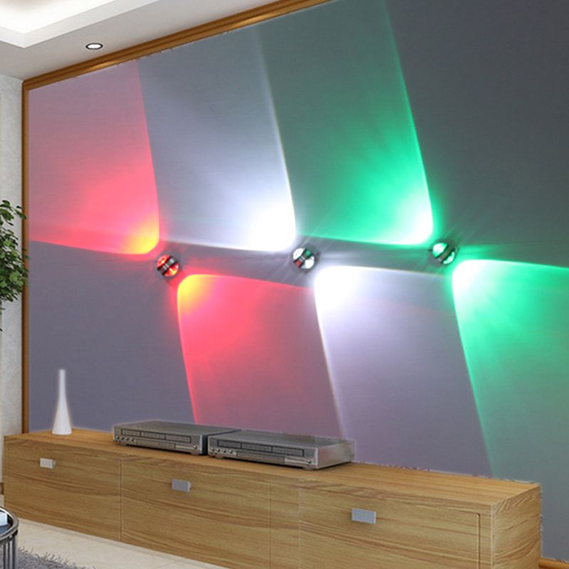 Contemporary Style Geometric Wall Mounted Lamps Metal Multi Lights Wall Sconces