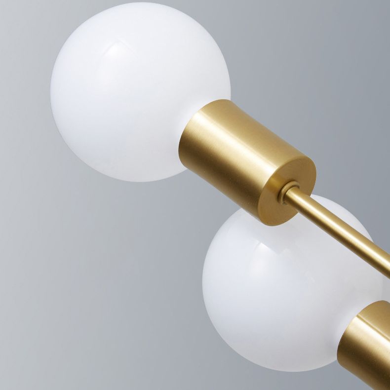 Luce del soffitto semi -filo in stile industriale Minimalista Bulb Bulb Sputnik Metal Aiuto