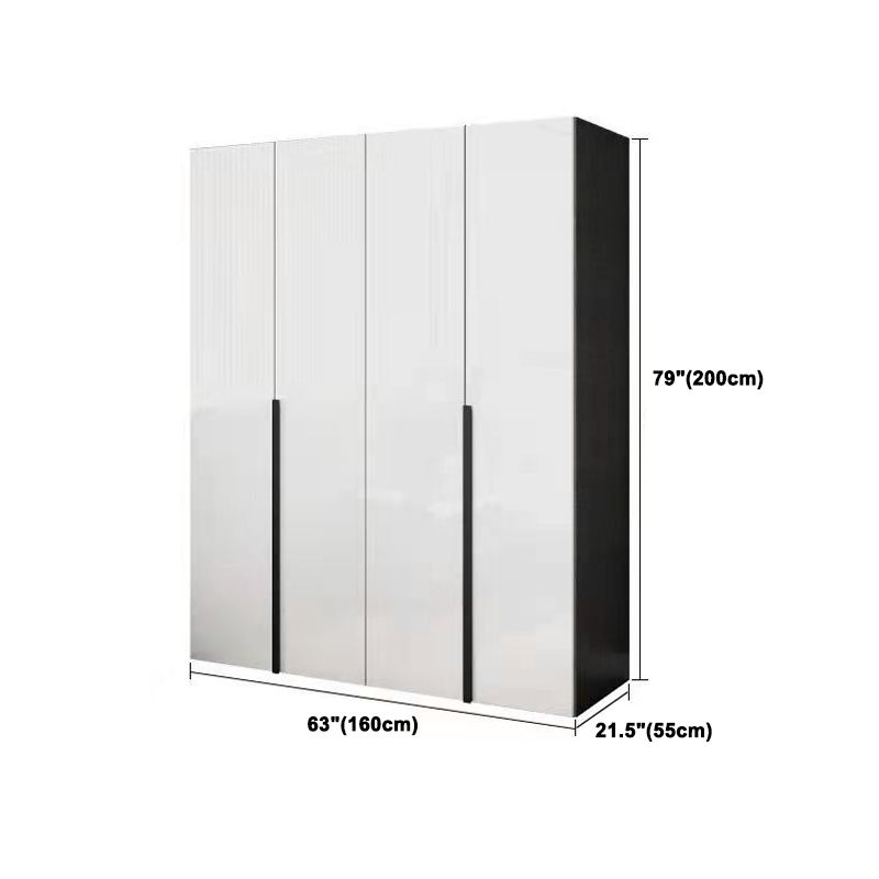 Modern Storage Cabinet Engineered Wood Wardrobe Armoire for Bedroom