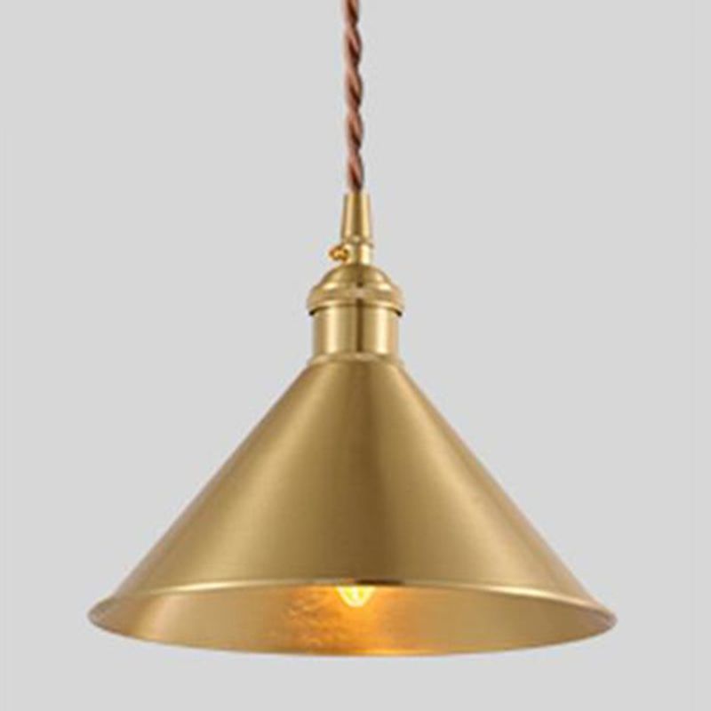 Golden Metal Hanging Light Postmodern Style Pendant Light Hanging Light for Living Room