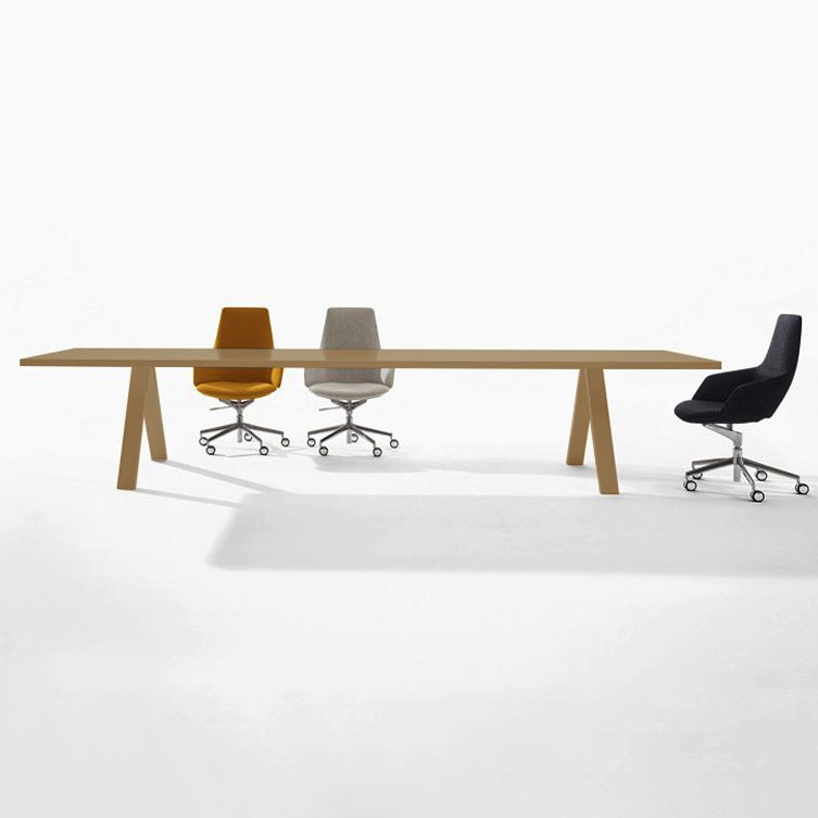 Rectangle Wood Color Dining Table Pine Solid Wood Table Modern with 4 Legs