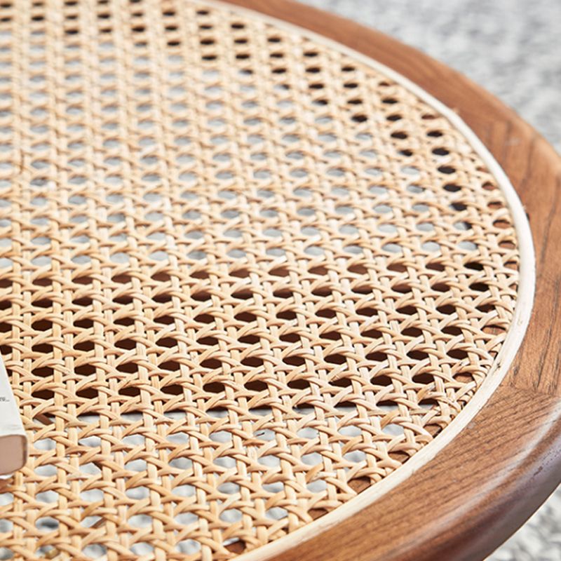 Solid Wood Accent Side Table Living Room Naturally Shaped Double Tier 4 Legs