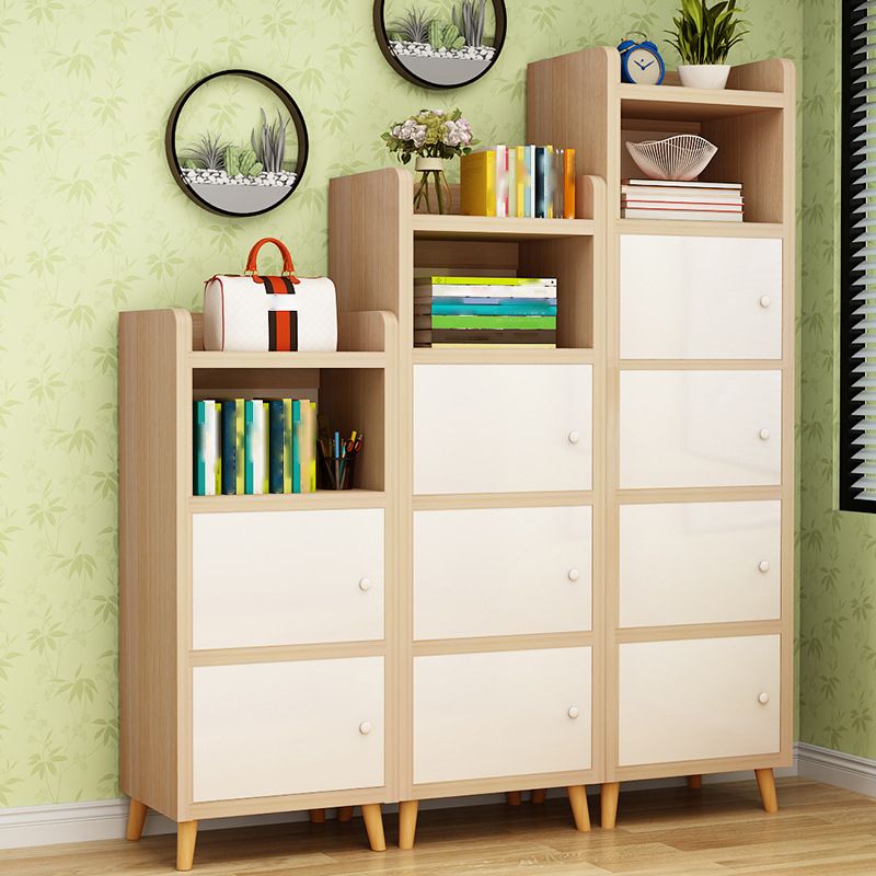 Scratch Resistant Rectangle Accent Cabinet 9.84" Wide Contemporary Wooden Cabinet