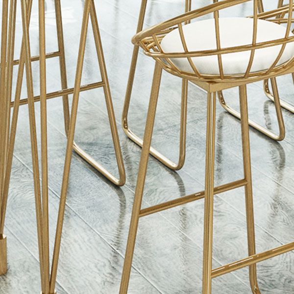 Glam Style Bar Table Set 1/5/9 Pieces Solid Wood Counter Table Set for Indoor