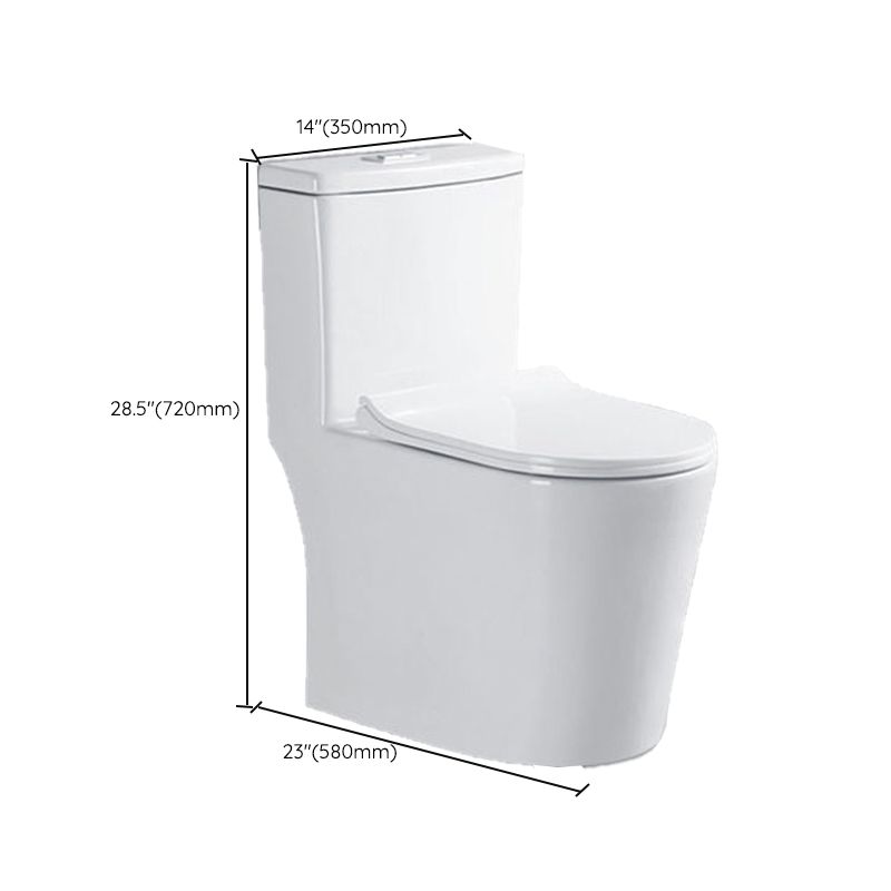 Modern White Ceramic Flush Toilet Floor Mount Urine Toilet for Washroom