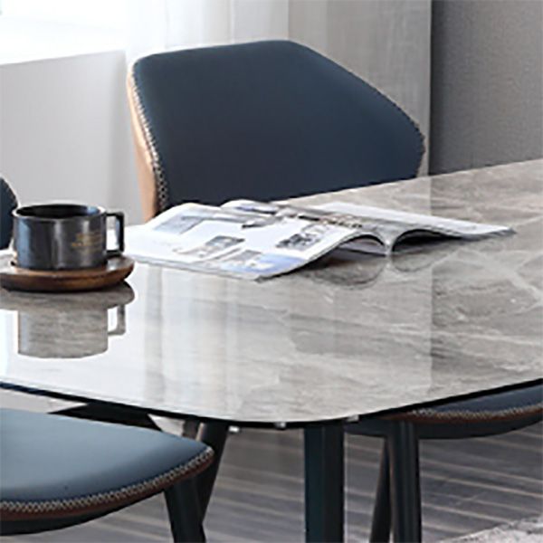 Simplicity Style Furniture Rectangle Stone Dining Room Table for Dining Room