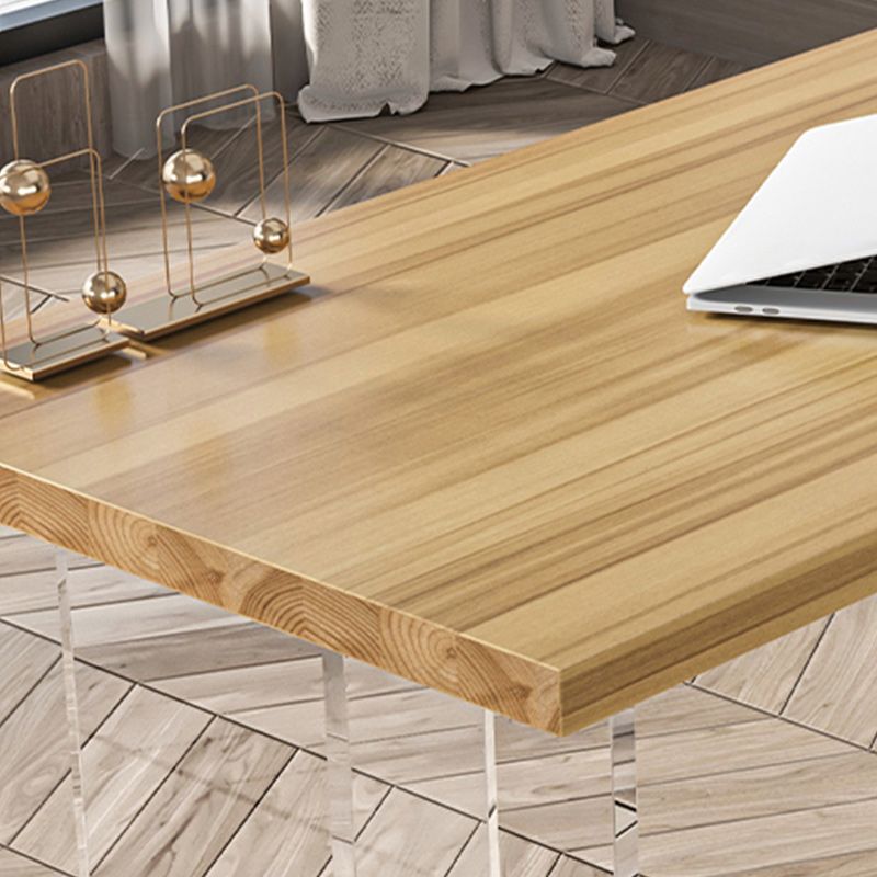 Modern 1/2 Pieces Dining Set Rectangle Pine Wood Dining Table for Dining Room
