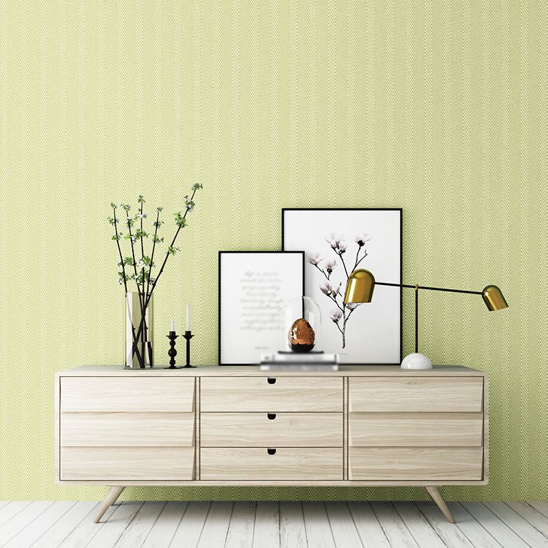 Minimalistische Zickzack-Webtapete in Pastellfarben, schlichte Wanddekoration für das Wohnzimmer