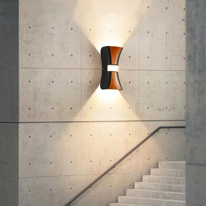 Metal Geometric Shape Wall Light Modern 2-Lights Wall Mounted Light Fixture