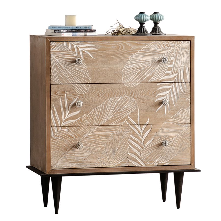 Modern Standard Storage Cabinet Solid Wood Cabinet with Drawer