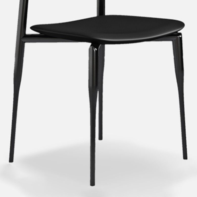 Industrial Armless Dining Chair Kitchen Open Back Side Chair