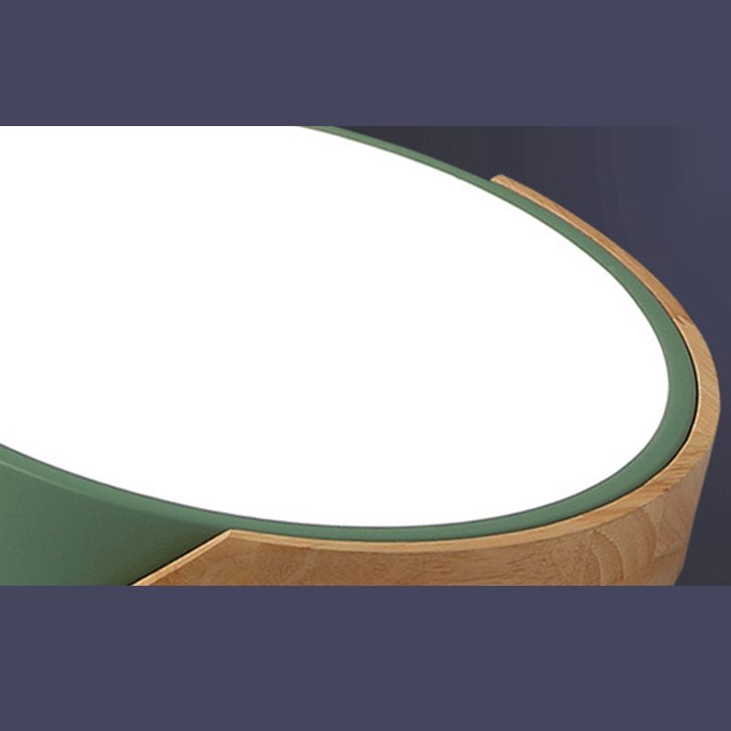 Round Flush Mount Light 1 Light Acrylic Modern Macaron Flush Mount Spotlight for Bedroom