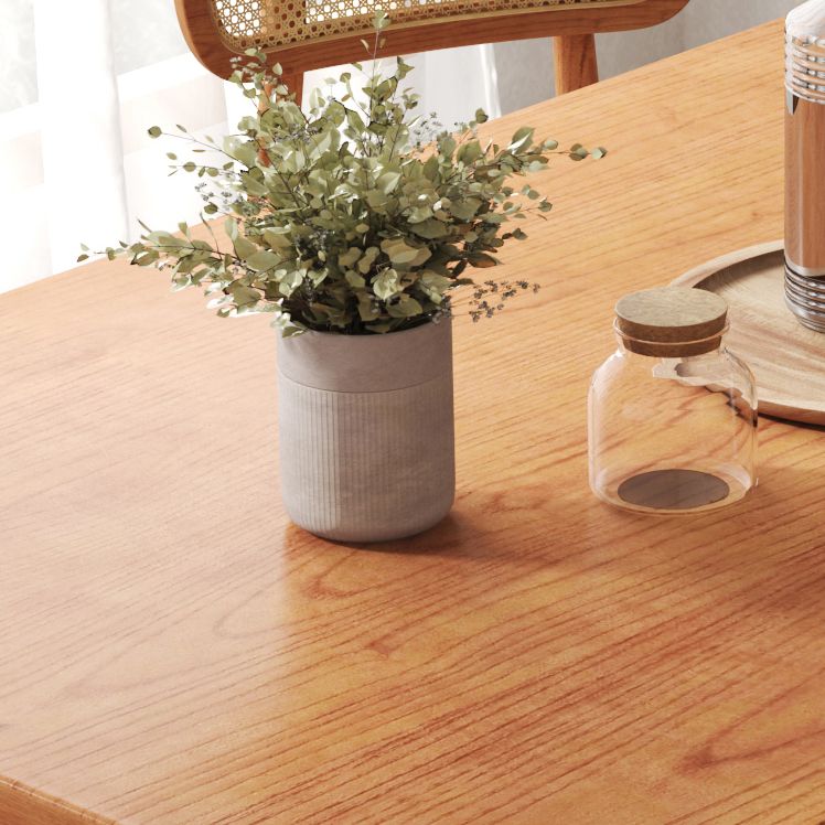 Rectangle Dining Site Table Modern Style Solid Wood Dining Room Furniture