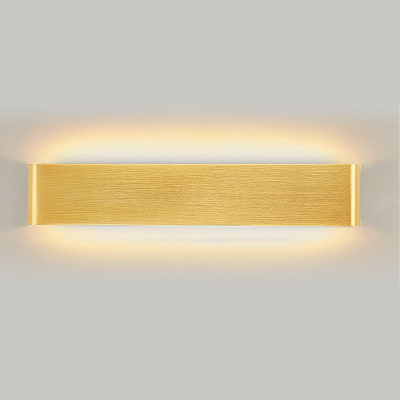 Contemporary Style Rectangular Wall Lamps Metal 2 Lights Wall Lighting
