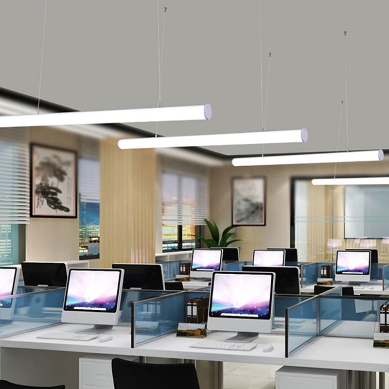 Metal Island Leuchte Einfacher Stil 1-Licht-lineare Hanglampe mit Acrylschatten