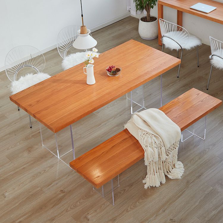 Contemporary Style Dining Table Square Dinette Table for Home Kitchen