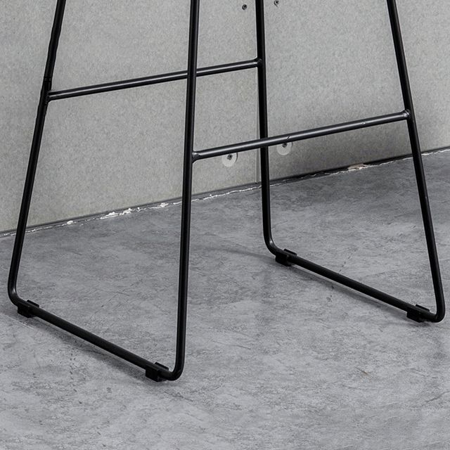 Industrial Style Barstool Indoor Sled Back Pedestal Bar Stool for Coffee Shop