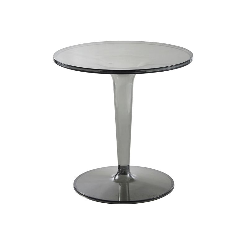 Pedestal Modern 1 Single Coffee Table Round Acrylic Cocktail Table