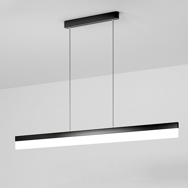 Modern Minimalist Style Linear Pendant Lighting Fixture Acrylic Hanging Lamps for Living Room