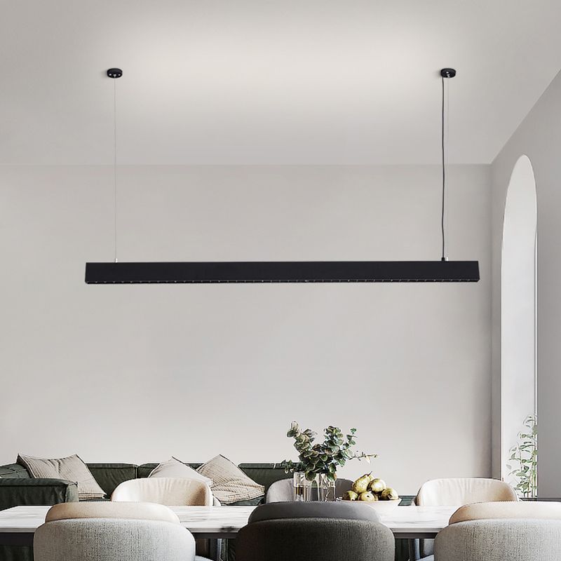 Rectangle Island Light Restaurant LED LEMPORS LEMILLES AVEC AVEC OBEI ACRYIQUE