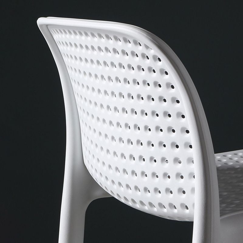 29.9 inch Plastic Contemporary Armless Stool Low Back Bar Stool for Restaurant