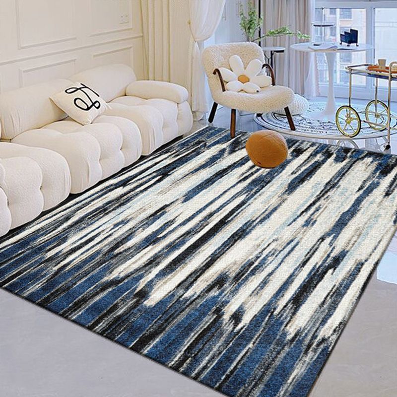Green Graphic Rug Polyester Simple Rug Washable Area Rug for Living Room