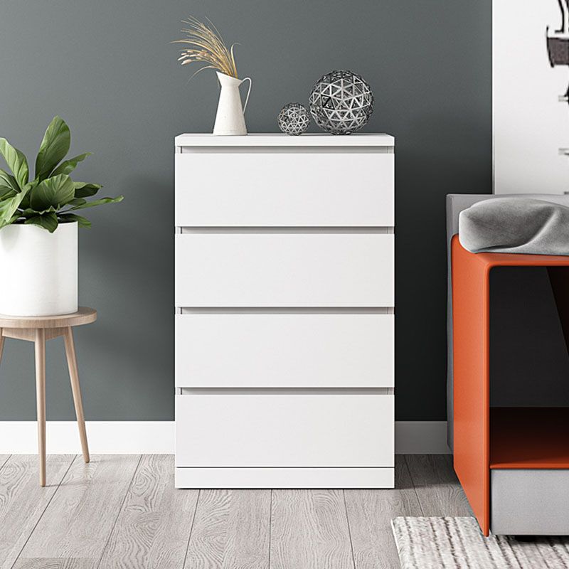 Contemporary Storage Chest Bedroom Engineered Wood Chest with Drawers