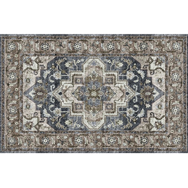Tapis intérieur à fleur perse