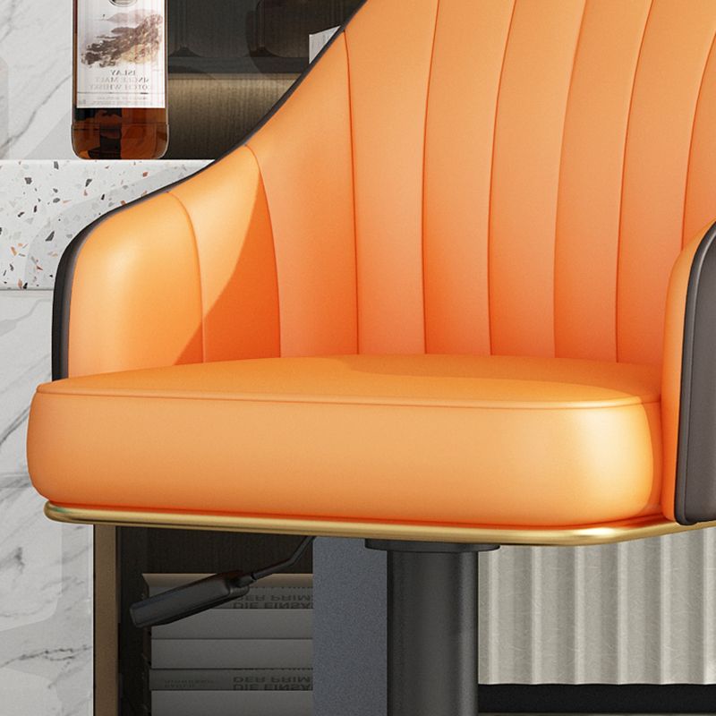 Industrial Backrest Bar Stool Adjustable Counter Stool for Hone