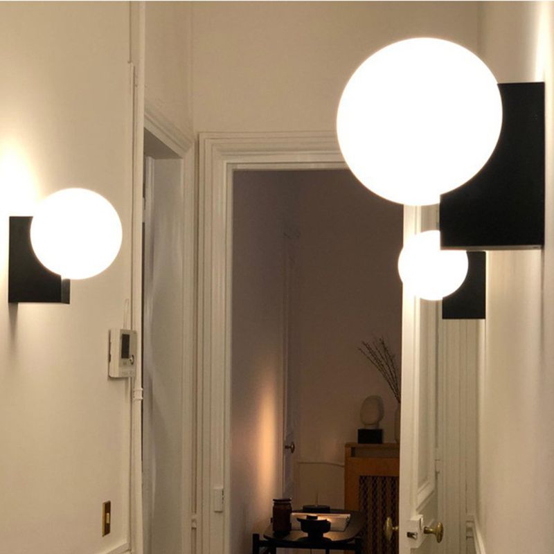 Modern Chrome/Black Bathroom Vanity Light 1 Light Wall Light Sconces