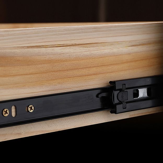 Faux Leather Nightstand 1-Drawer 21 Inch Tall Modern Legs Included Night Table