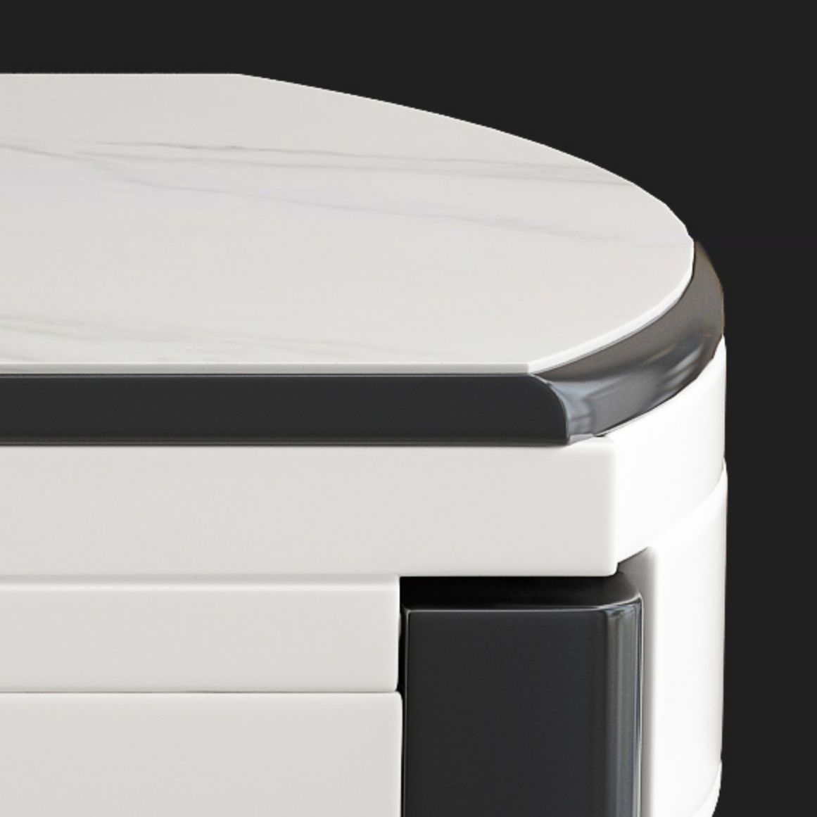 Modern Style Stone Furniture 1/7 Pcs Round Shape Dinette Table with Armless Chair