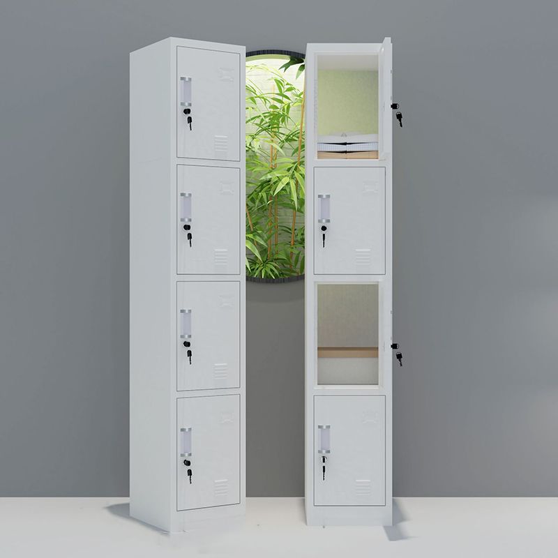 15"L White Wardrobe Armoire Modern Storage Cabinet for Home Use