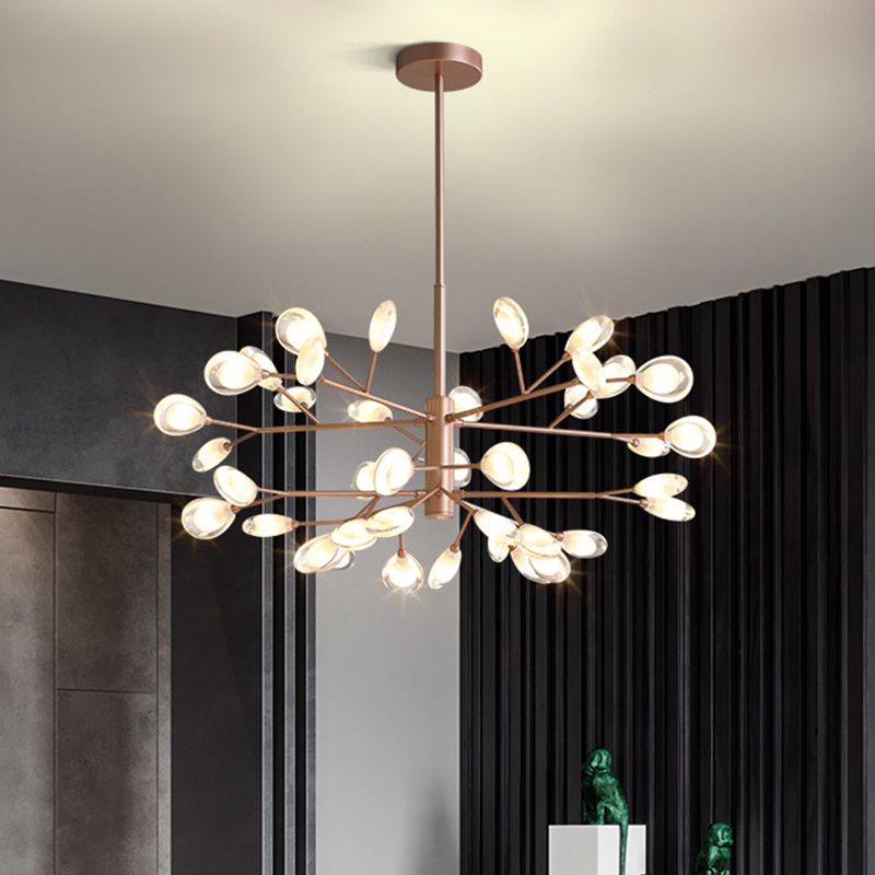 Sputnik Firefly Living Room LED Ceiling Lighting Acrylic Postmodern Chandelier Light Fixture
