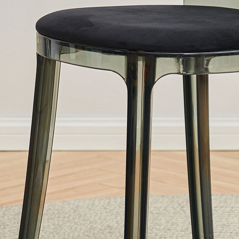 Contemporary Dining Side Chair Plastic Solid Back Chair for Dining Room