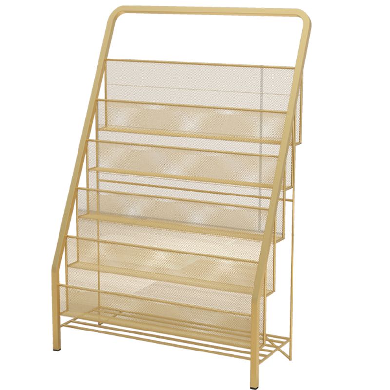 Metal Iron Industrial Ladder Bookshelf Vertical Closed Back Bookshelf