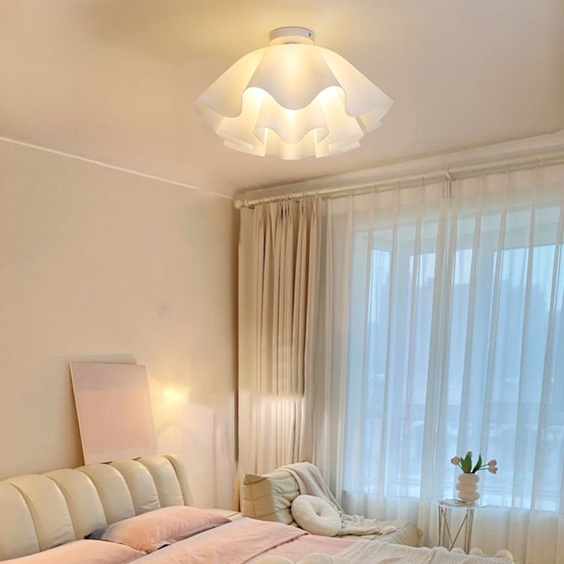 Modern Simplicity Ceiling Lamp Household Flush Mount Light Fixture with Acrylic Shade