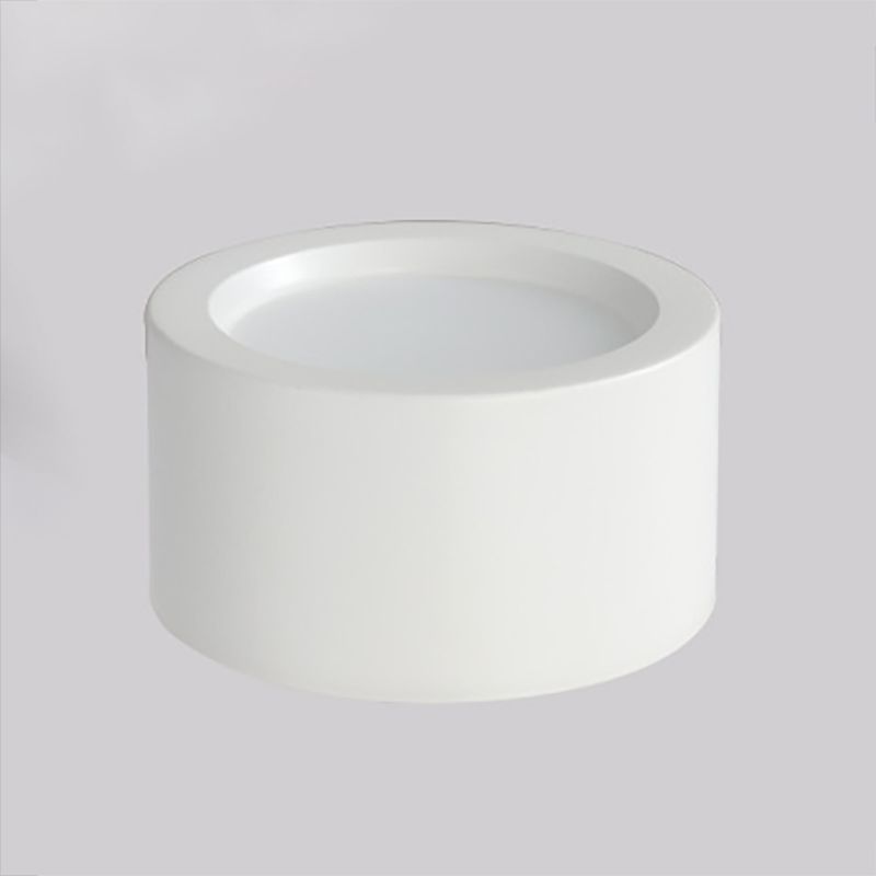 Plafonnier LED de forme cylindrique en fer moderne, 1 lumière, montage encastré pour couloir d'allée