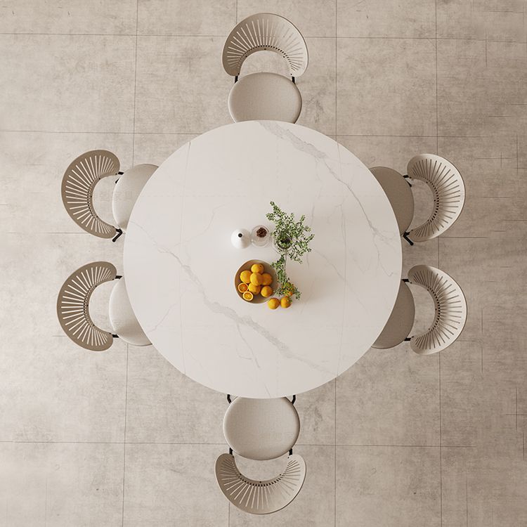 Sillas sin brazos de comedor modernas Sillas laterales de comedor interior con patas de metal