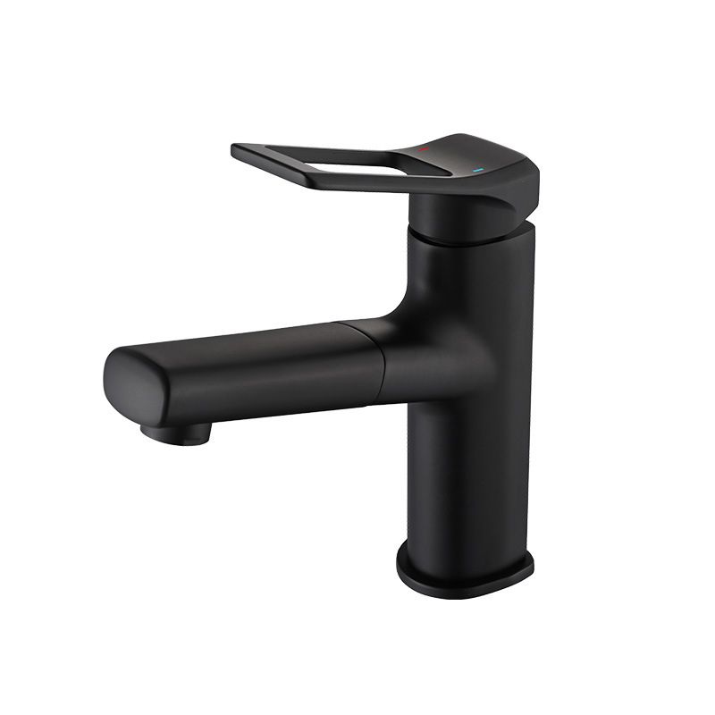 Contemporary Vessel Faucet Copper Single Handle Low Arc Vessel Faucet for Bathroom