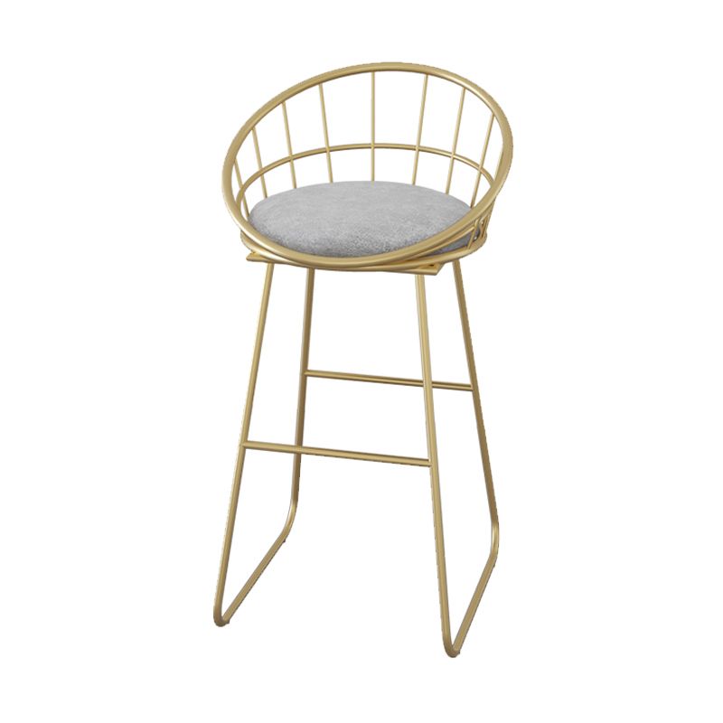 Low Back Counter Bar Stool Industrial Metal Counter Height Stools