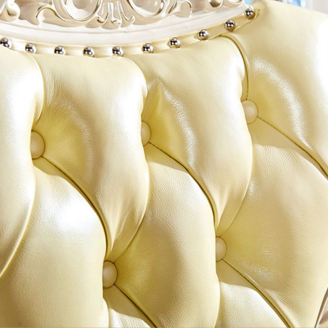 Silla auxiliar de comedor de estilo victoriano, sillas auxiliares sin brazos para uso doméstico (juego de 2)