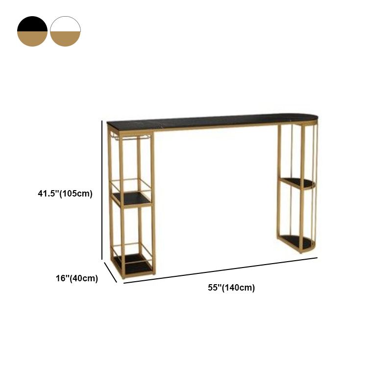 Glam Oval Bar Table and Stools 1/2/3 Pieces Bar Pub Table Set