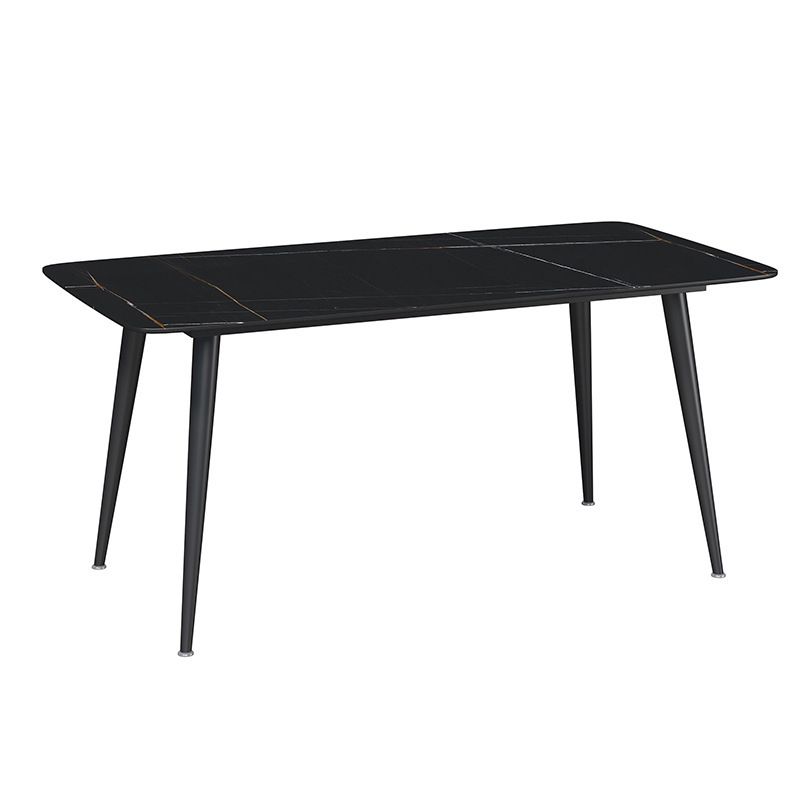 Modern Dining Table with Solid Back Chairs 1/4/6/7 Pieces Dinette Set