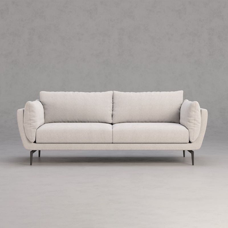Cotton Blend Modern Sofa 33"W  Back Sofa for Living Room with Pillow Top Arm