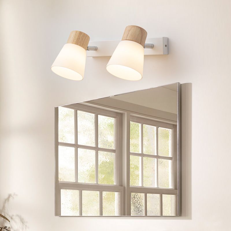 Nordic Wooden Wall Light Fixture Minimalist Wall Light Sconce for Bedroom
