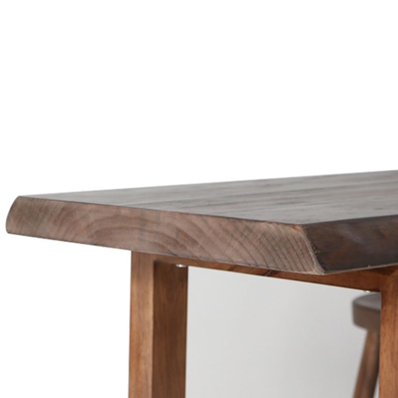 Modern Bar Table Set 1/2/4/5 Pieces Rectangle Bar Table with Wooden High Stools